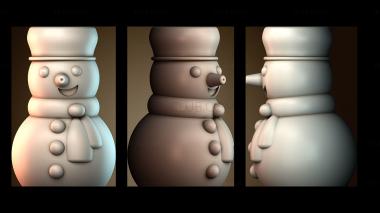 3D модель Снеговик (STL)