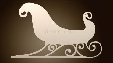 3D модель Сани Санты (STL)