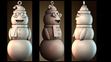3D модель Эмодзи снеговика (STL)