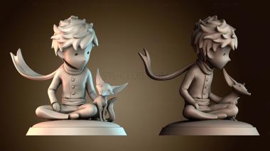 3D модель Маленький принц и Лис (STL)