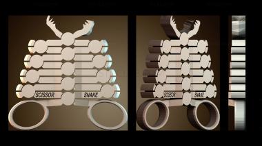 3D модель Змея ножницы (STL)