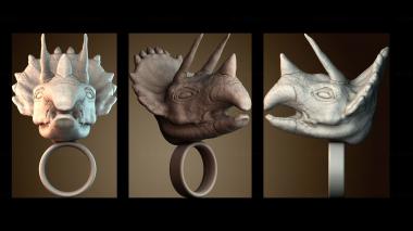 3D модель Кольцо трицератопса (STL)