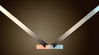 3D модель Держатель USB кабеля Butterfly (STL)