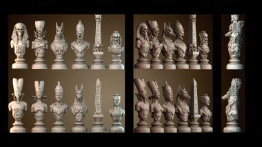 3D модель Египетские шахматы: живые против мёртвых (STL)