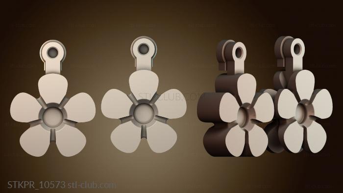 Статуэтки упрощенные Цветочный брелок