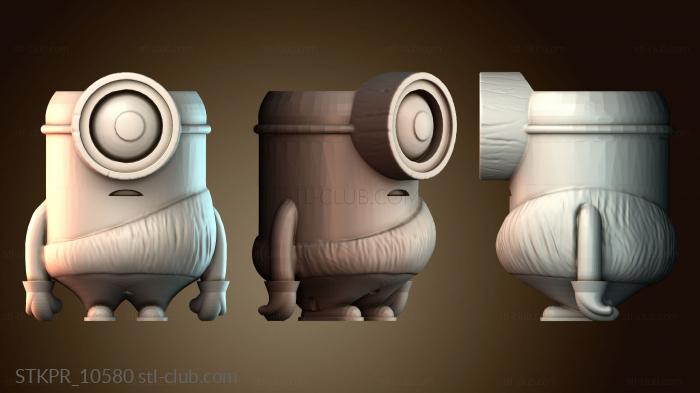 Статуэтки упрощенные Кашпо Minion в стиле каменного века