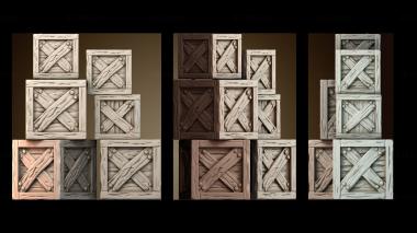 3D модель Старый деревянный ящик (STL)