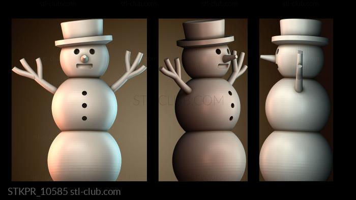 Статуэтки упрощенные Снеговик