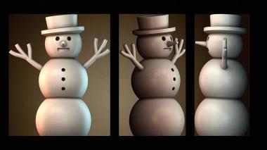 3D модель Снеговик (STL)