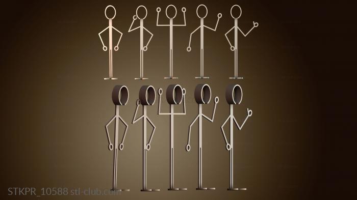 Статуэтки упрощенные Держатели для зубных щеток