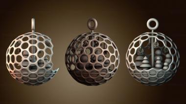 3D модель Украшение «Зимний пейзаж» (STL)