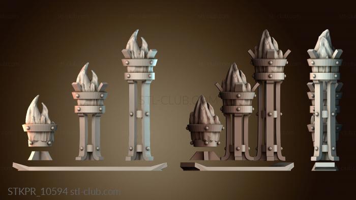 Статуэтки упрощенные Жаровни Корзина