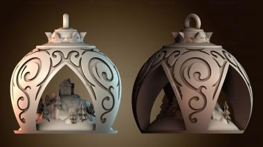 3D модель Украшение «Рождественская сцена» (STL)