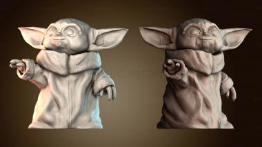 3D модель Малыш Йода улыбается (STL)