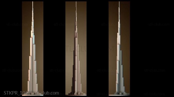 Статуэтки упрощенные Бурдж Халифа Дубай, ОАЭ