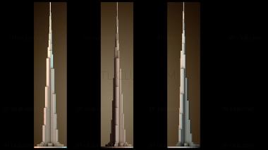 3D модель Бурдж Халифа Дубай, ОАЭ (STL)