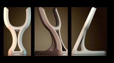 3D модель Настенное крепление для гитары с гибким верхом (STL)