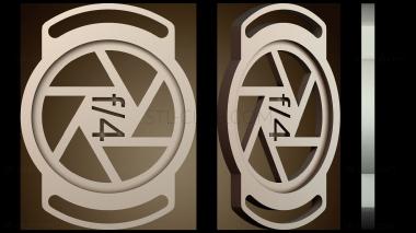 3D модель Держатель крышки объектива для объектива диаметром 58 мм (STL)