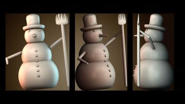 3D модель снеговик (STL)