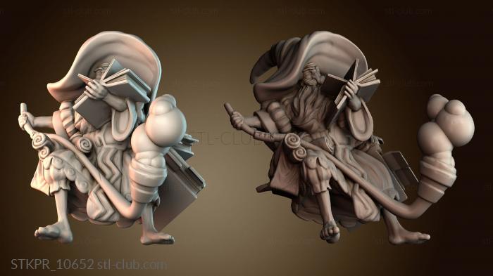 Статуэтки упрощенные Маг Богатырь Распечатки