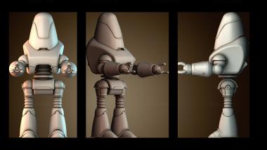 3D модель Fallout 4 Фигурка Протектрона (STL)