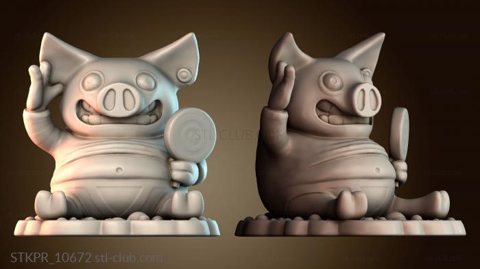 Статуэтки упрощенные Счастливый свиной банк