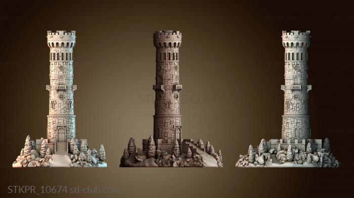 Статуэтки упрощенные Миниатюрная смотровая башня