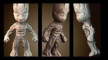 3D модель Малыш Грут (STL)