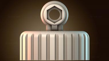 3D модель Адаптер плавучести для крышки бутылки камеры GoPro (STL)