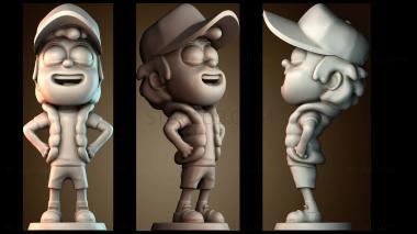3D модель Гравити Фолз — Диппер Пайнс (STL)