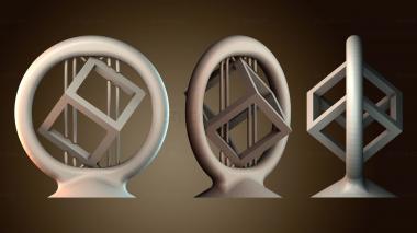 3D модель Вращающийся куб (STL)