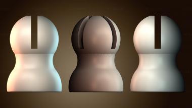 3D модель Конструкция розетки с замочной скважиной (STL)