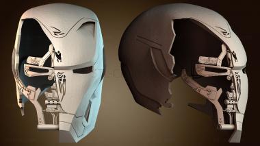 3D модель Дизайн кибернетического шлема (STL)