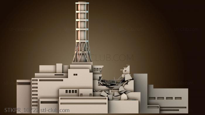 Статуэтки упрощенные Место ядерной катастрофы