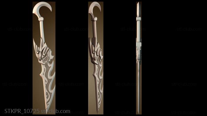 Статуэтки упрощенные Декоративный фантазийный кинжал