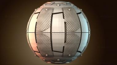 3D модель Текстурированный сферический дизайн (STL)