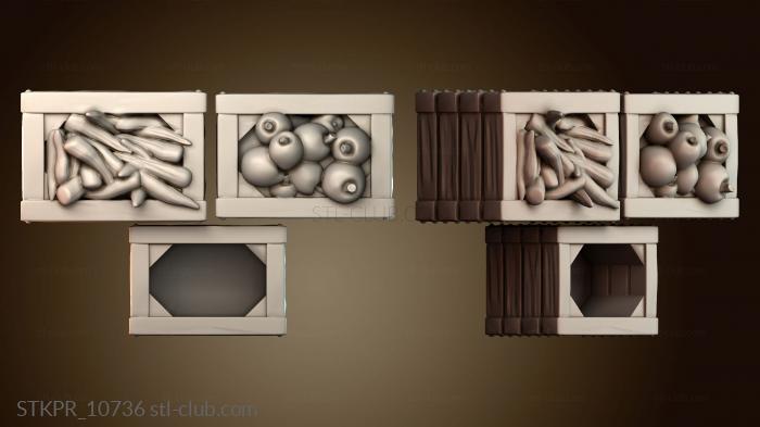 Статуэтки упрощенные Дисплей для овощных ящиков