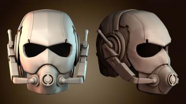 3D модель Дизайн пилотского шлема (STL)