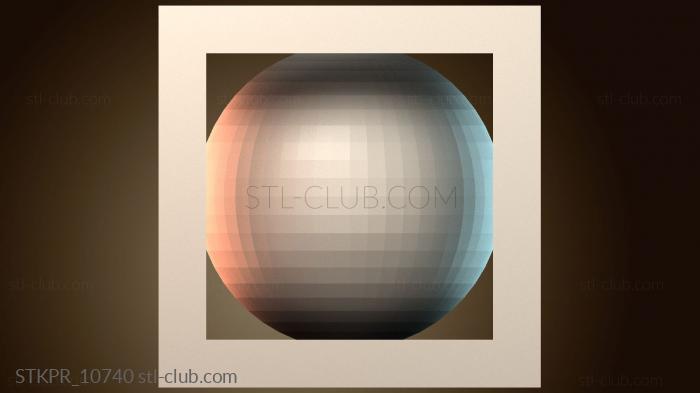 Статуэтки упрощенные Абстрактная геометрическая сфера