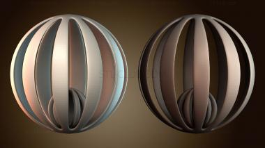 3D модель Геометрический дизайн сферы (STL)