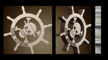 3D модель Дизайн пиратского символа (STL)