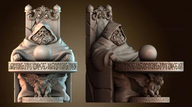 3D модель Волшебник, размышляющий о сфере (STL)