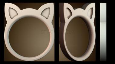 3D модель Кольцо для кошачьих сережек (STL)
