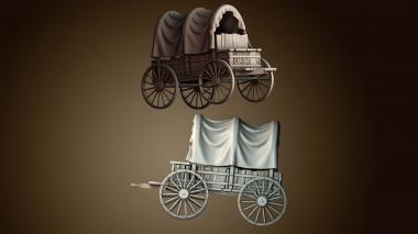 3D модель Крытый вагон (STL)