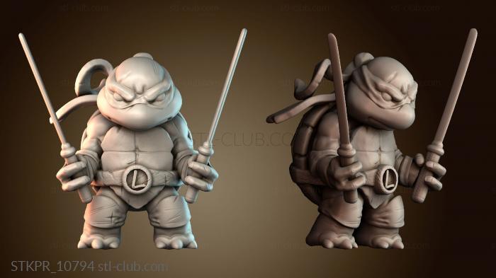 Статуэтки упрощенные Чиби мутанты черепашки ниндзя