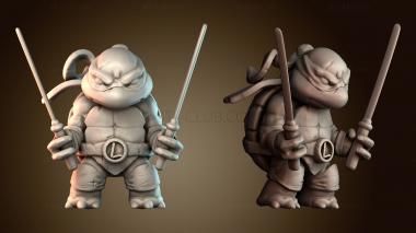 3D модель Чиби мутанты черепашки ниндзя (STL)