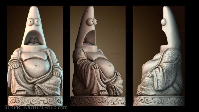 Статуэтки упрощенные Удивлённый Будда