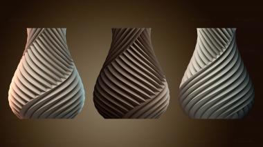 3D модель Декоративная спиральная ваза (STL)