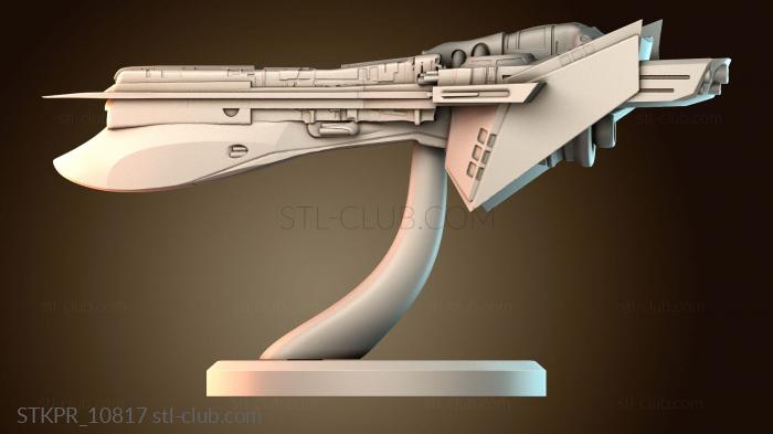 Статуэтки упрощенные Модель футуристического космического корабля