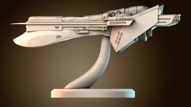 3D модель Модель футуристического космического корабля (STL)